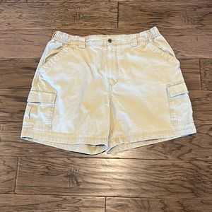 L.L. Bean Khaki Cargo Shorts Size 35